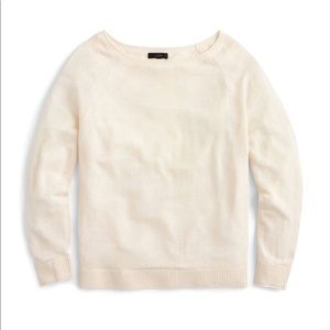 J. Crew Kate Crew Pullover Cream Sweater